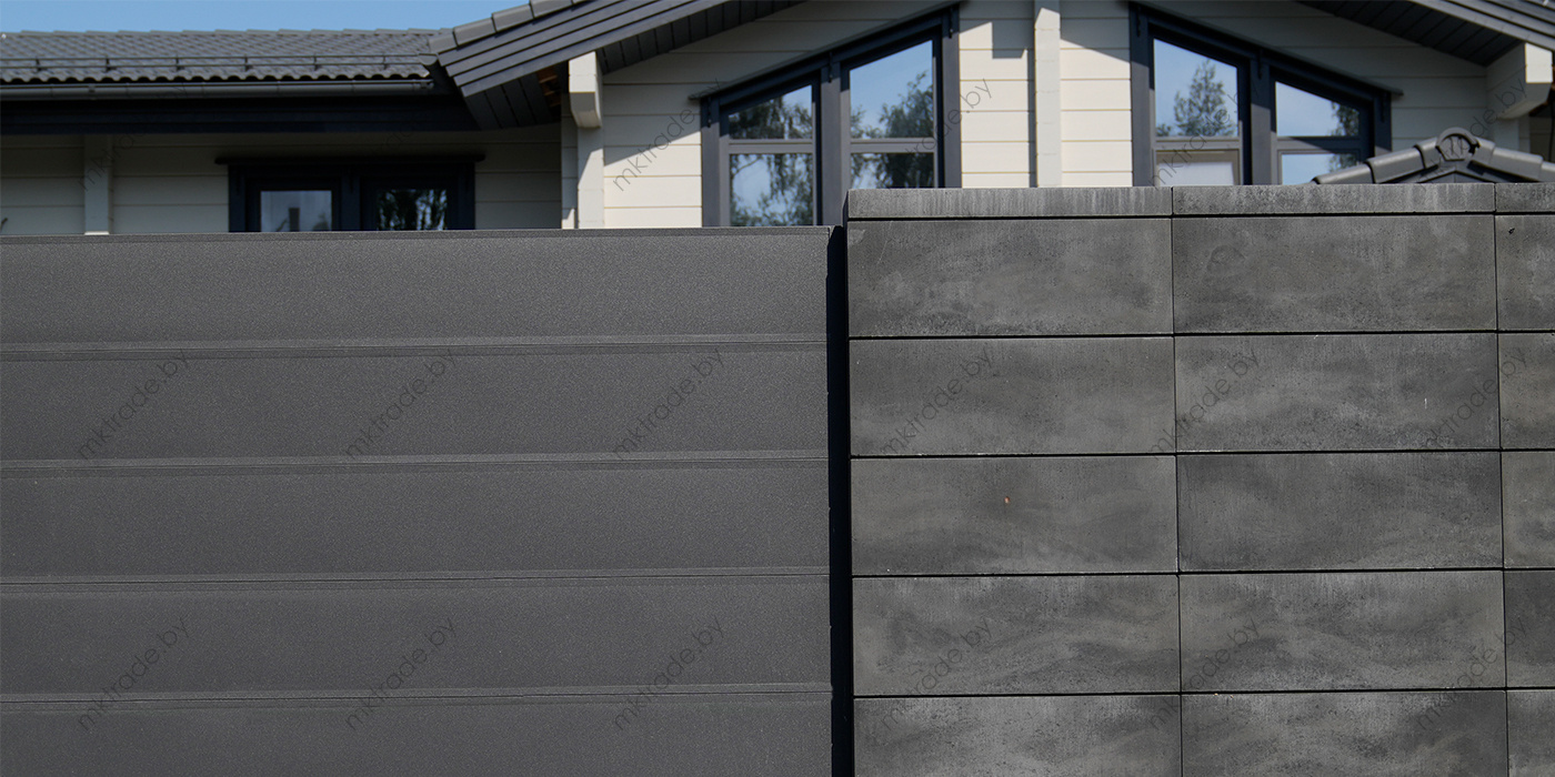 Комби Забор Ранчо XPS  310 и Ранчо Classic 180, МАТ, RAL7024