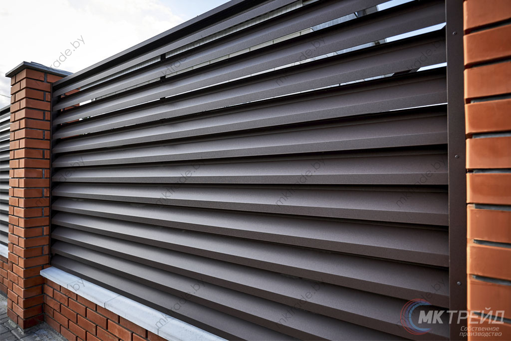 Забор-Жалюзи, цвет 8017 (шоколадно-коричневый), МАТ