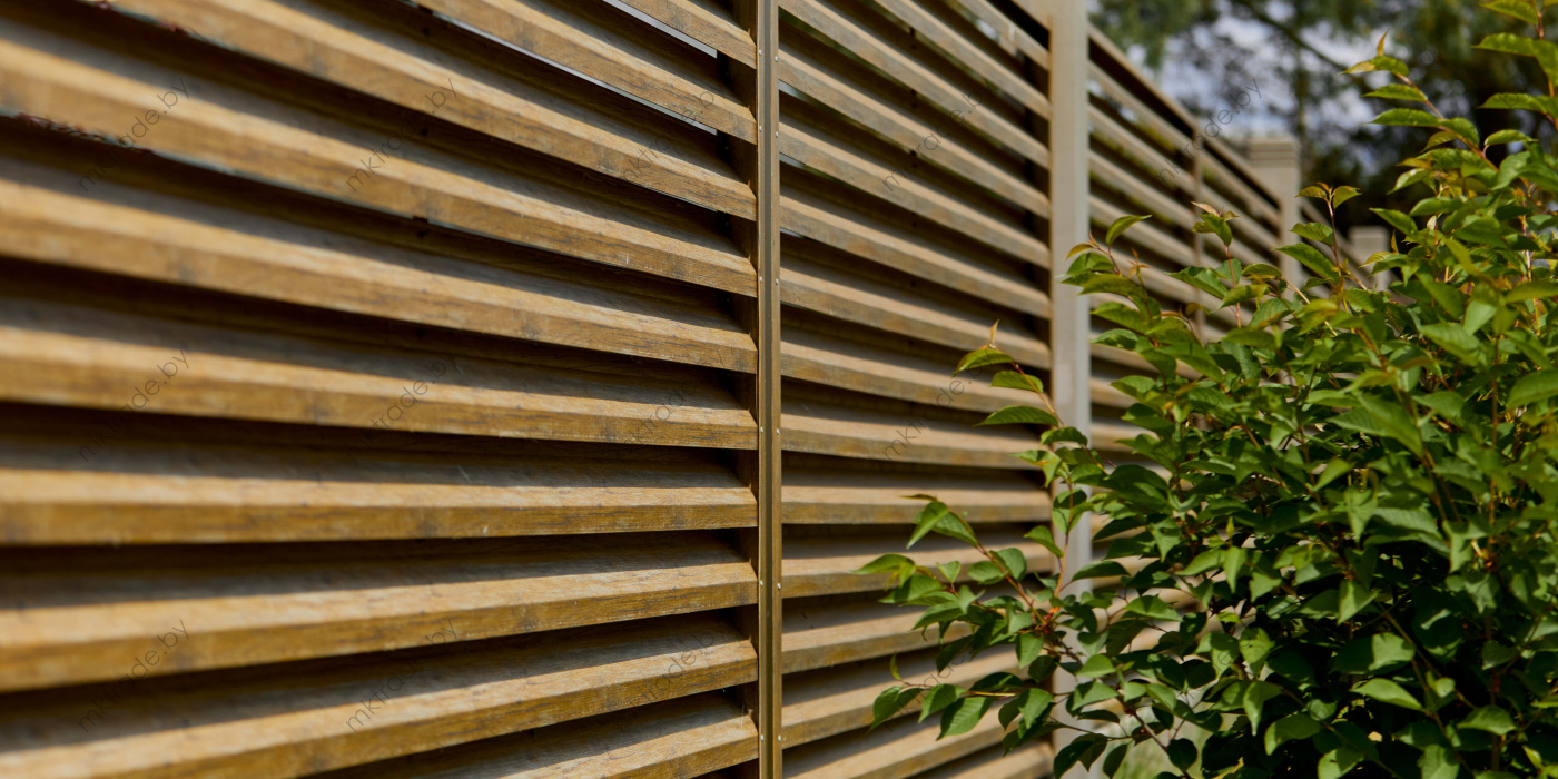 Забор-Жалюзи  Античный дуб Золотой