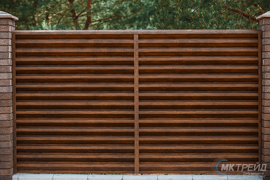 Забор-Жалюзи, Тёмное дерево