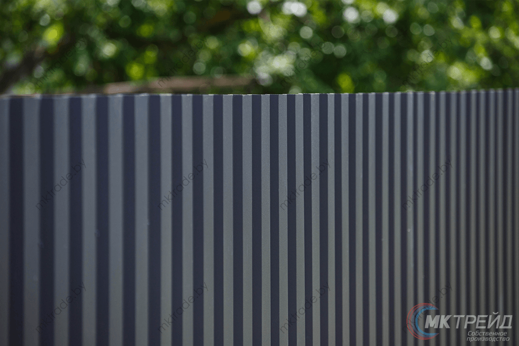 Профнастил МП20, цвет 7024 (серый графит) МАТ