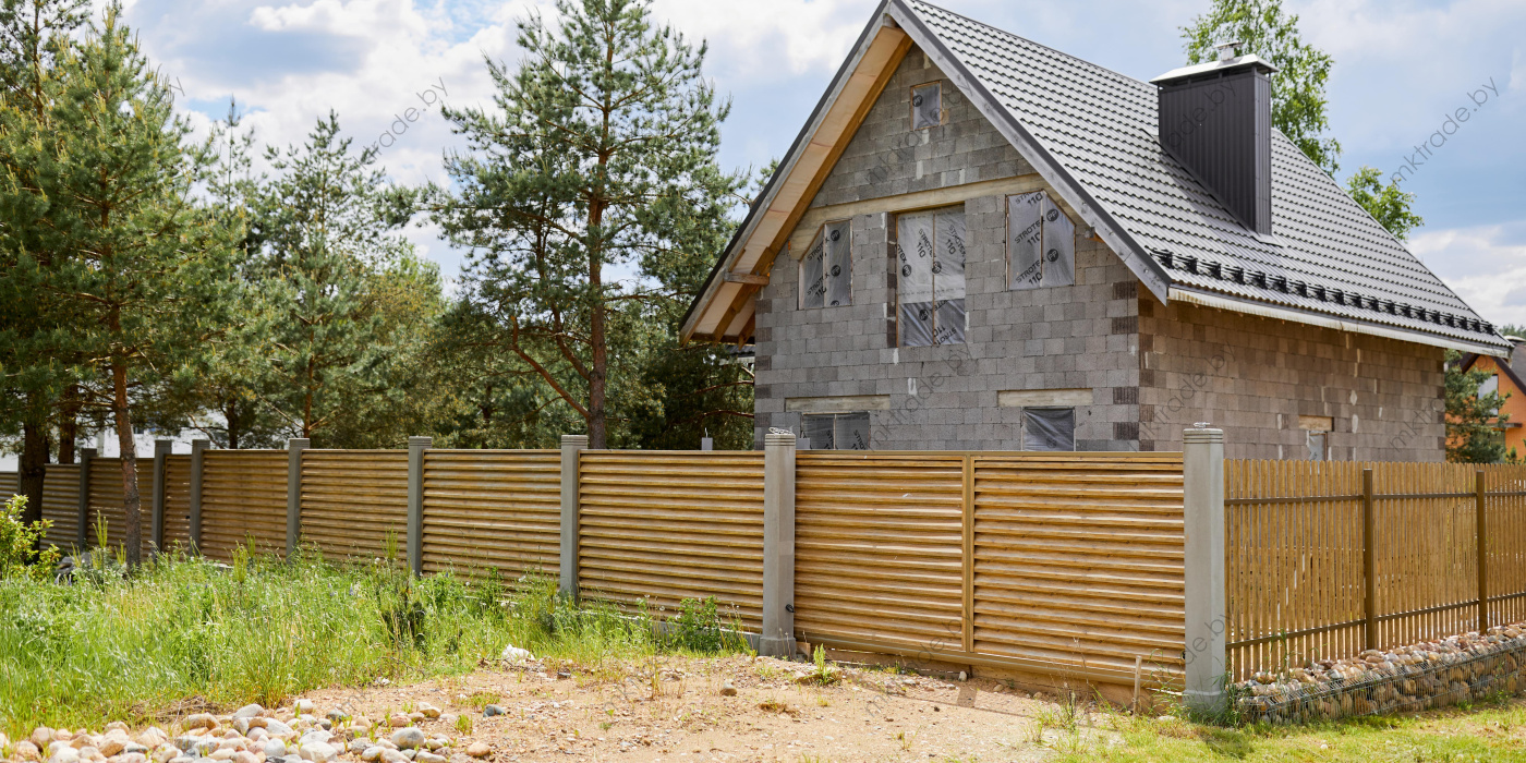 Забор-Жалюзи  Античный дуб Золотой