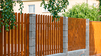 Штакетник металлический Европланка, Светлое дерево