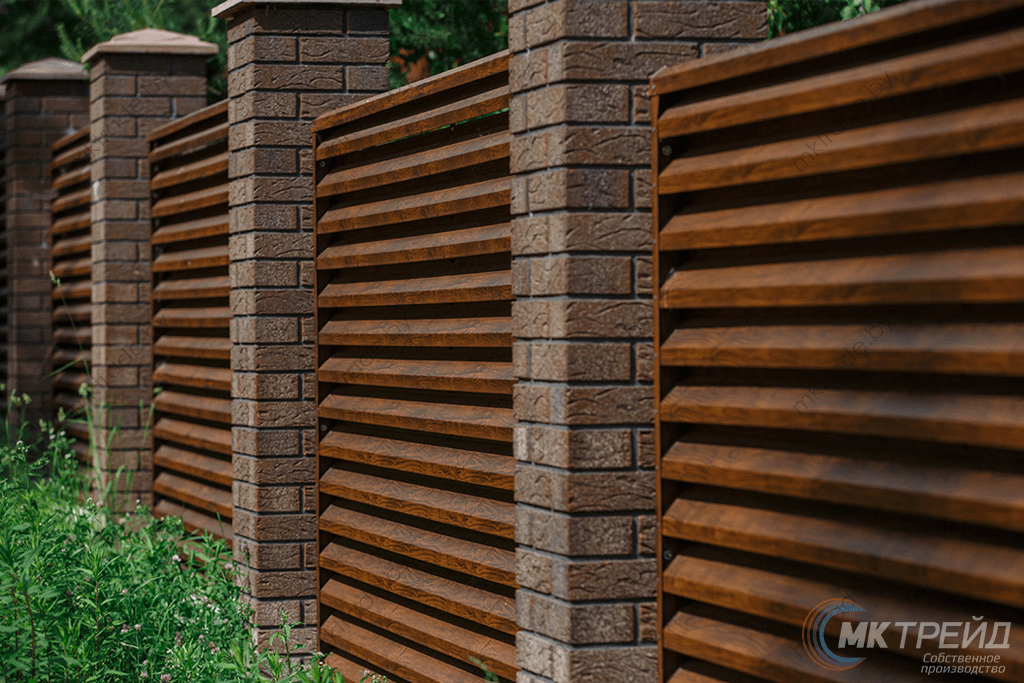 Забор-Жалюзи, Тёмное дерево