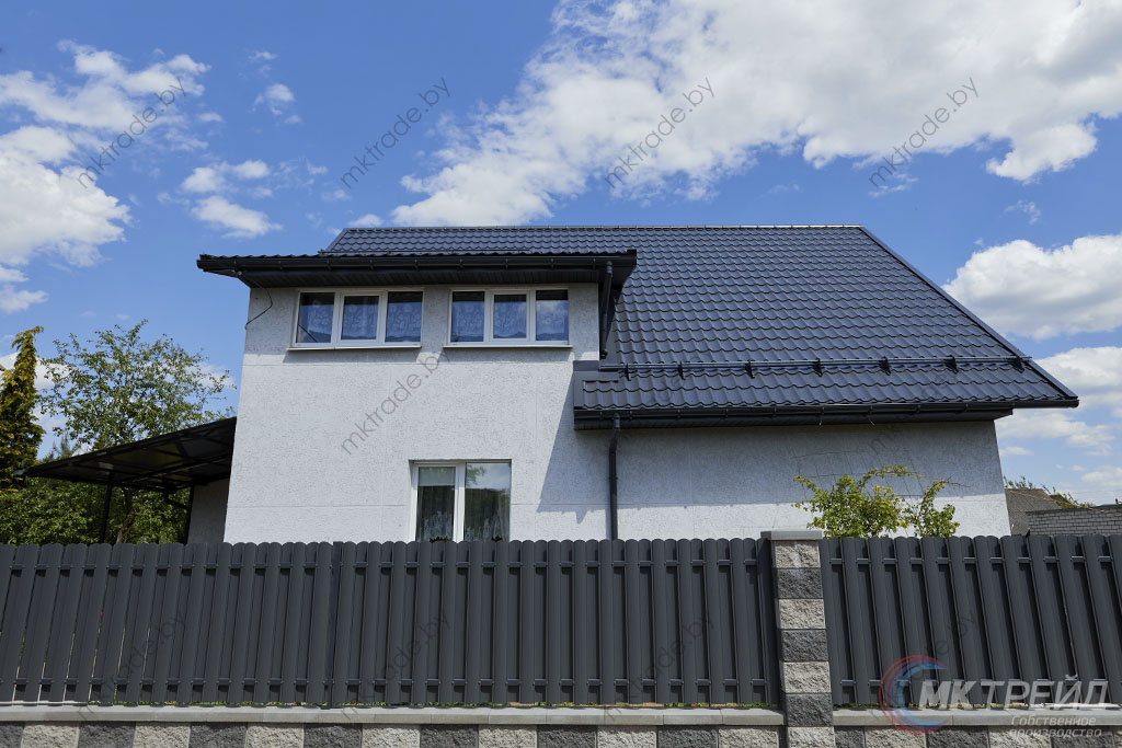 Штакетник РУБИН, 7024 МАТ