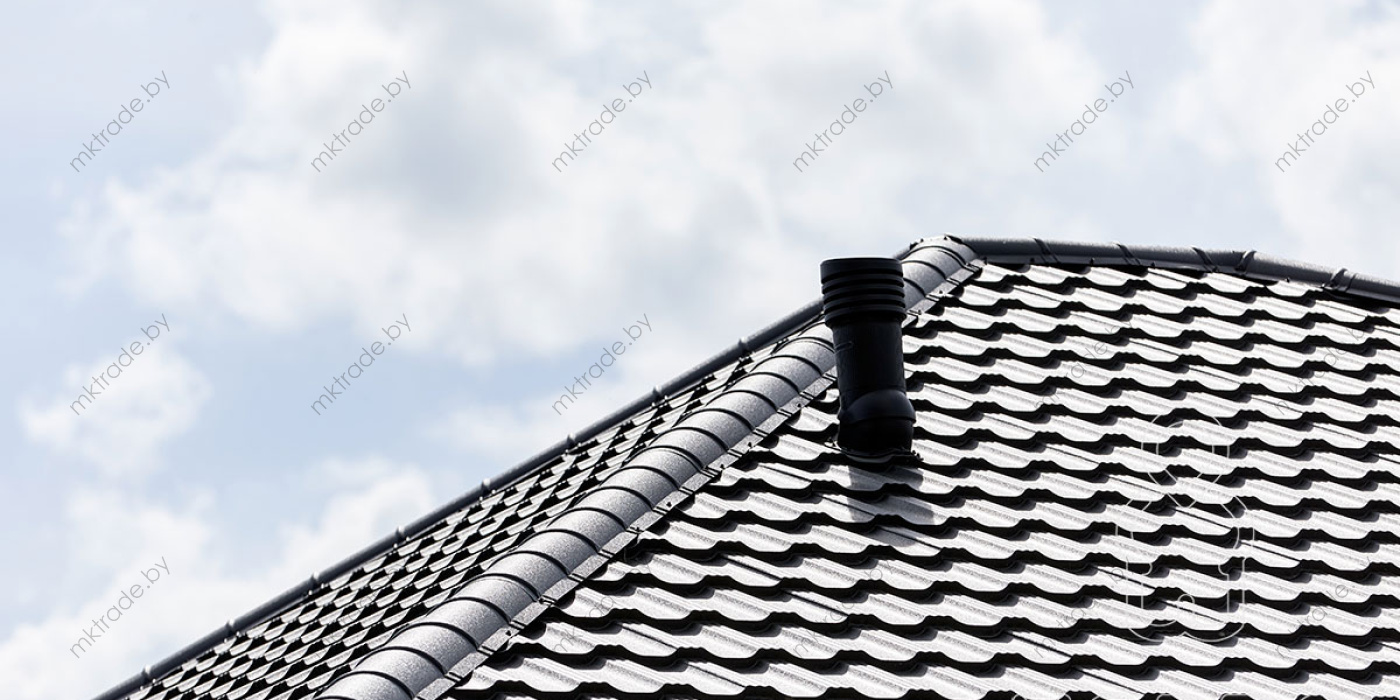 Металлочерепица Германо 9005 КВАРЦ