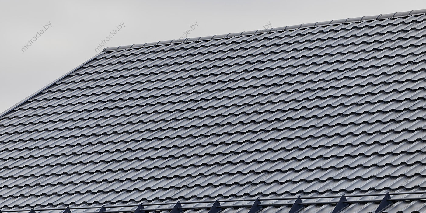 Металлочерепица ГЕРМАНО, 7016, ExtraMatt