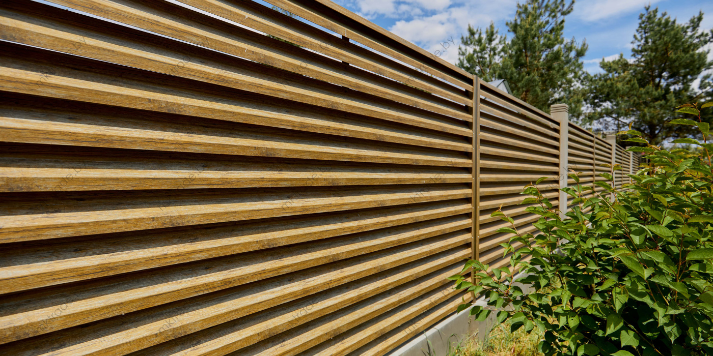 Забор-Жалюзи  Античный дуб Золотой