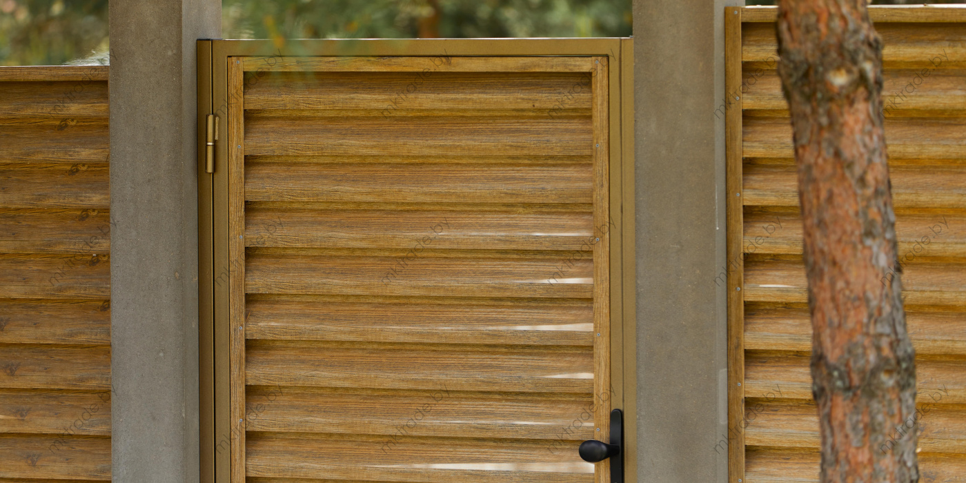 Забор-Жалюзи  Античный дуб Золотой