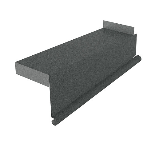 Планка торцевая сегментная правая, МАТ, RAL 7016