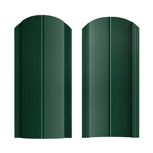 Штакетник Европланка СТАНДАРТ RAL6005, ГЛЯНЕЦ, двусторонний