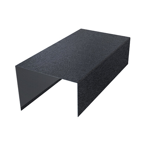 Декоративная накладка на столб 60*40, КВАРЦ, RAL 7024, 2м.п.