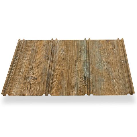 Профиль FALZIT, PRINTECH, Античный дуб золотой, двусторонний, 0,45 мм