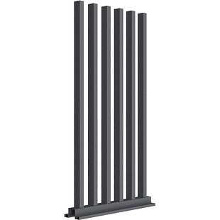 Забор Форпост AL, 60x40мм, зазор 100мм, срез 90°, RAL 7024 МУАР