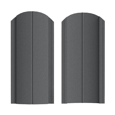 Штакетник Европланка ПРЕМИУМ RAL7016, МАТ, двусторонний