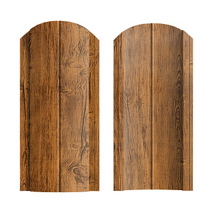 Штакетник Европланка ЭЛИТ Золотой дуб, двусторонний