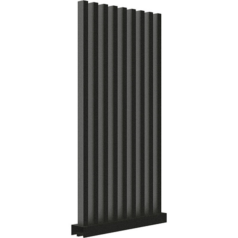 Забор Форпост AL, 60x40мм, зазор 50мм, срез 90°, RAL 9005 МУАР