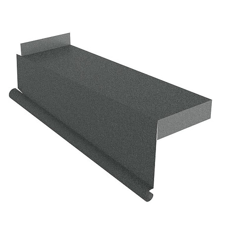 Планка торцевая сегментная левая, МАТ, RAL 7016