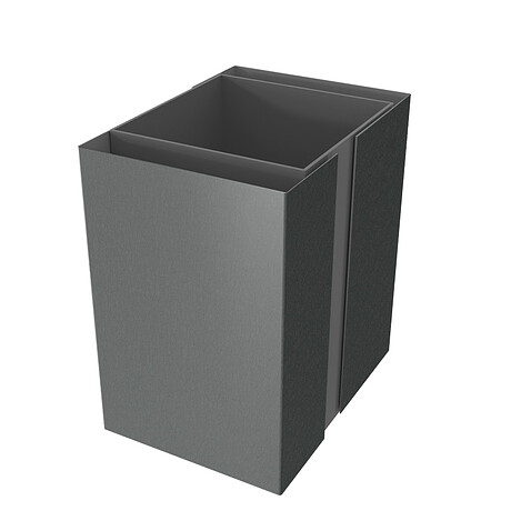 Декоративная накладка на столб 60*60, МАТ, RAL 7016, 2м.п.