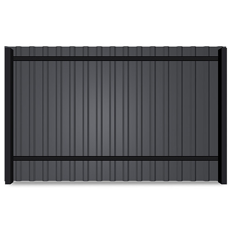 Профнастил МП20, МАТ, RAL7024, 0,45 мм, двусторонний