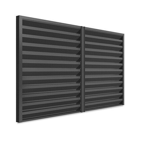 Забор-жалюзи ULTRA (секция в сборе), МАТ, RAL 7021