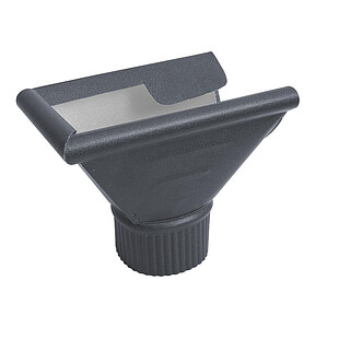 Воронка-заглушка левая D120/90, RAL 7016, МАТ