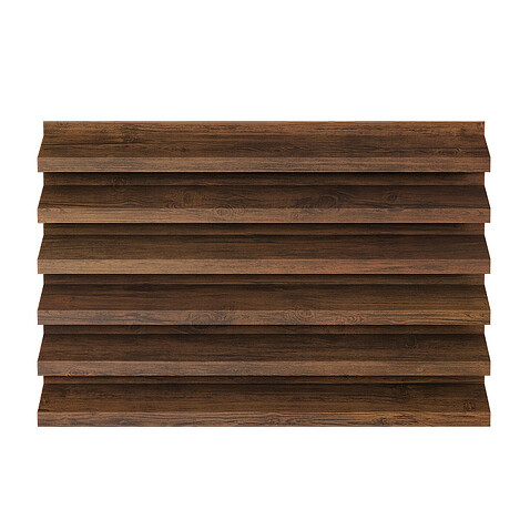 Забор-жалюзи ULTRA (в разборе), PRINTECH, Темный дуб