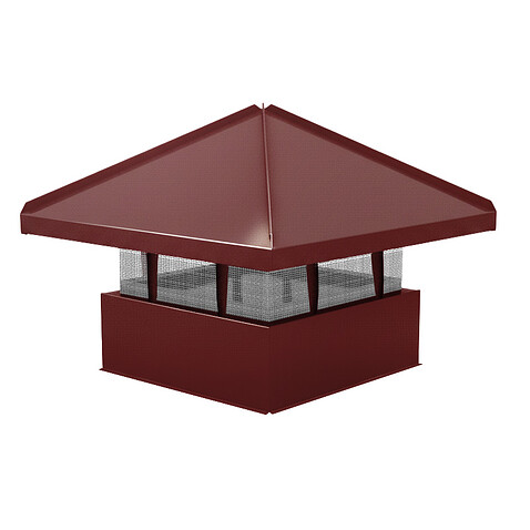 Колпак кровельный М-1 (Стандартный), ГЛЯНЕЦ, RAL 3005