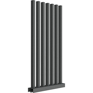 Забор Форпост AL, 60x40 мм, зазор 80мм, срез 90°, RAL 7016 МУАР