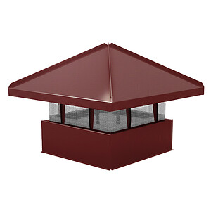 Колпак кровельный М-1 (Стандартный), ГЛЯНЕЦ, RAL 3005