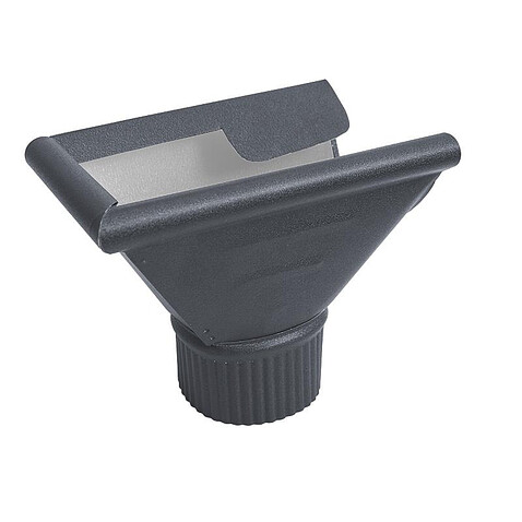 Воронка-заглушка левая D120/90, RAL 7016, ExtraMatt