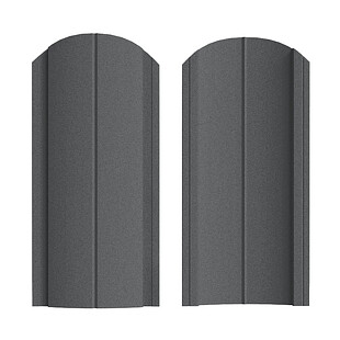 Штакетник Европланка ПРЕМИУМ RAL7016, МАТ, двусторонний