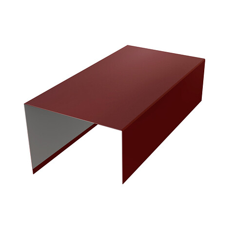 Декоративная накладка на столб 60*40, ГЛЯНЕЦ, RAL 3005, 2м.п.