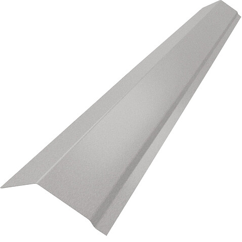 Конек домовидный плоский 300 мм, ExtraMatt,  RAL 7004 (2,0 м)