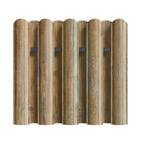 Штакетник Рубин ЭЛИТ, Античный дуб золотой, двусторонний