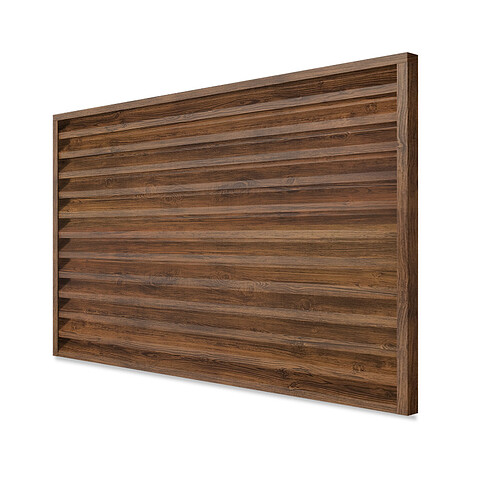 Забор-жалюзи ULTRA (секция в сборе), PRINTECH, Темный дуб