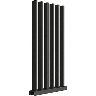 Забор Форпост AL, 80x40мм, зазор 100мм, срез 90°, RAL 9005 МУАР