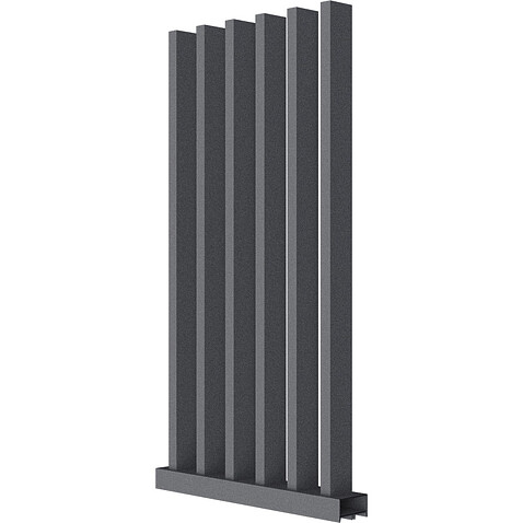 Забор Форпост AL, 100x40мм, зазор 100мм, срез 90°, RAL 7024 МУАР