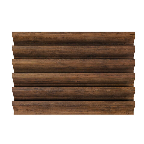 Забор-жалюзи ULTRA (в разборе), PRINTECH, Темный дуб