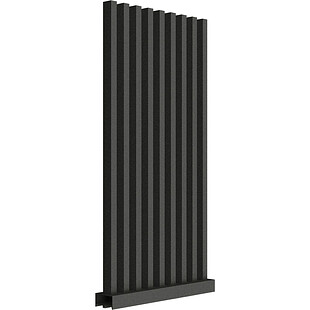 Забор Форпост AL, 60x40мм, зазор 50мм, срез 90°, RAL 9005 МУАР