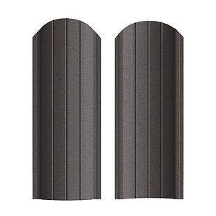 Штакетник Рубин ПРЕМИУМ RAL8019, МАТ, двусторонний