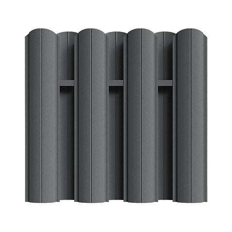 Штакетник Европланка ПРЕМИУМ RAL7016, МАТ, двусторонний