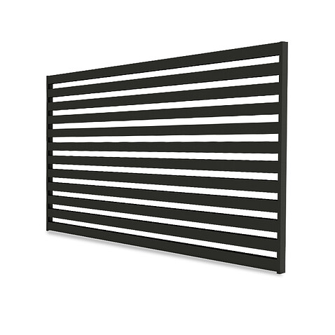 Забор Ранчо AL  Cubo 40, RAL 9005 МУАР