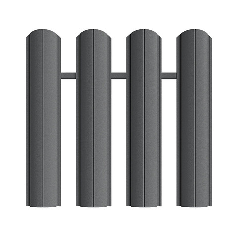 Штакетник Европланка ПРЕМИУМ RAL7016, МАТ, двусторонний