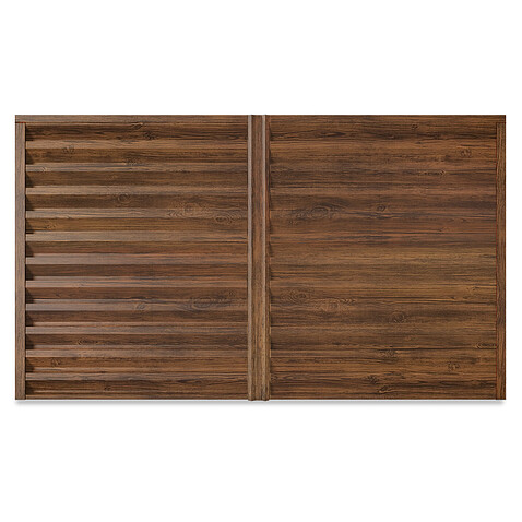 Забор-жалюзи ULTRA (секция в сборе), PRINTECH, Темный дуб