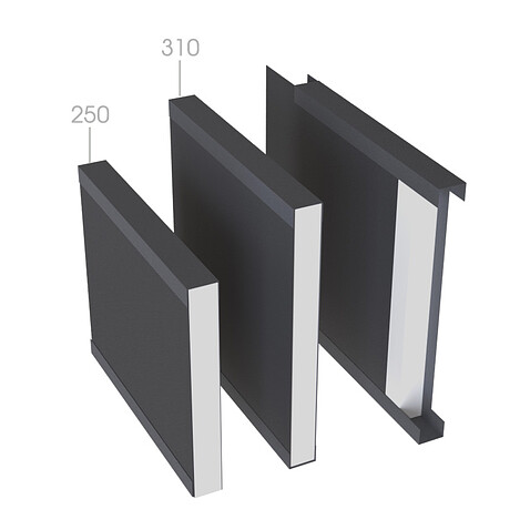 Забор Ранчо XPS 310, RAL7016, МАТ