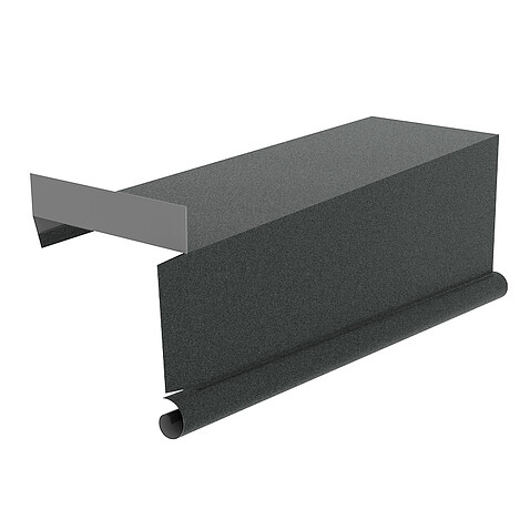 Планка торцевая сегментная левая, МАТ, RAL 7016