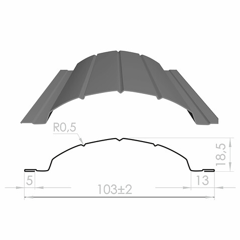 Штакетник Рубин ЭЛИТ, Античный дуб золотой, двусторонний