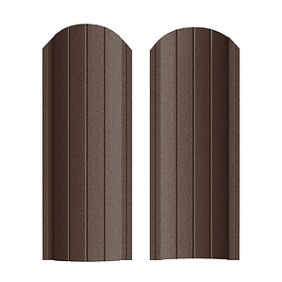 Штакетник Рубин ПРЕМИУМ RAL8017, МАТ, двусторонний