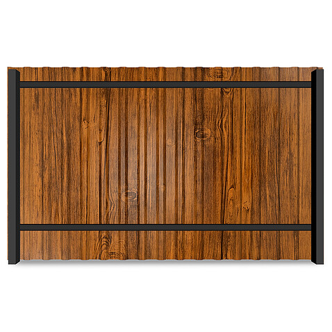 Профнастил МП20, PRINTECH, 0,45 мм, Золотой дуб